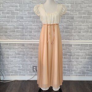 Vintage Style Regency Dress Med Costume Cottage Coquette Jane Austen Empire